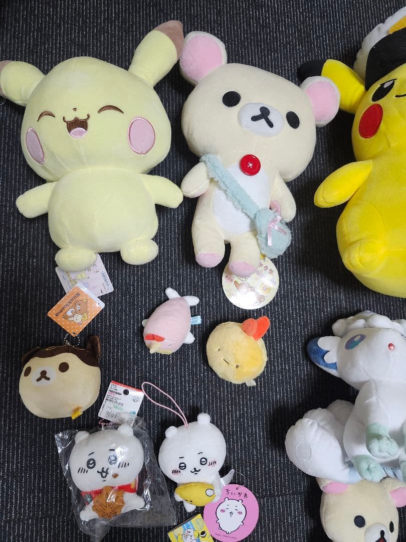 キャプテンピカチュウ　ポケモン　ちいかわ　リラックマ　指人形　まとめ売り