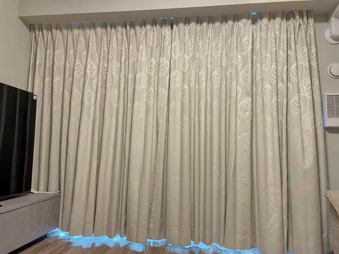 ニトリ オーダーカーテン ベージュ ドレープカーテンのみ