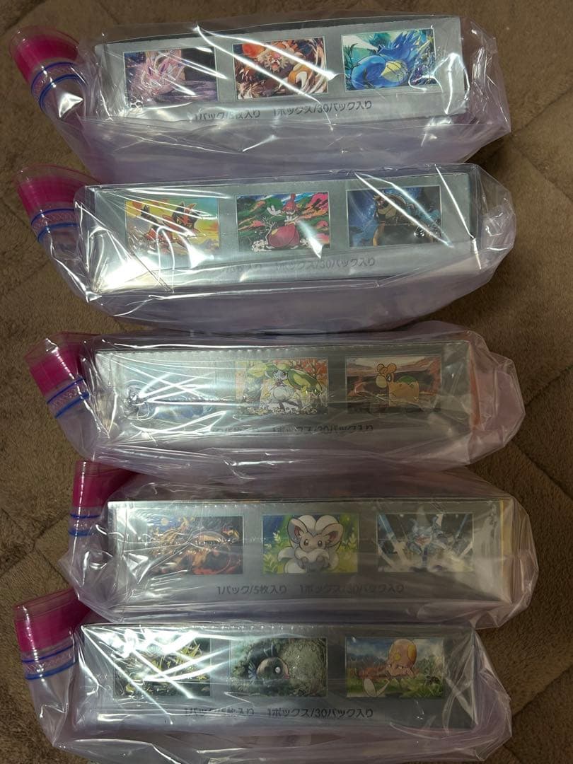 c*4様 【未開封、シュリンク付き】ポケモンカード　5BOXセット