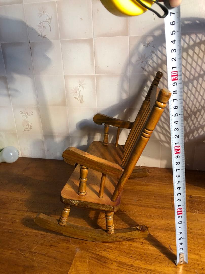 H ドールチェア　ロッキングチェア　フラワースタンド　オブジェ　アンティーク調