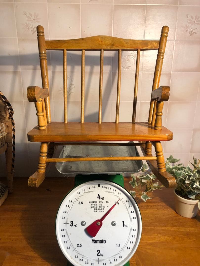H ドールチェア　ロッキングチェア　フラワースタンド　オブジェ　アンティーク調