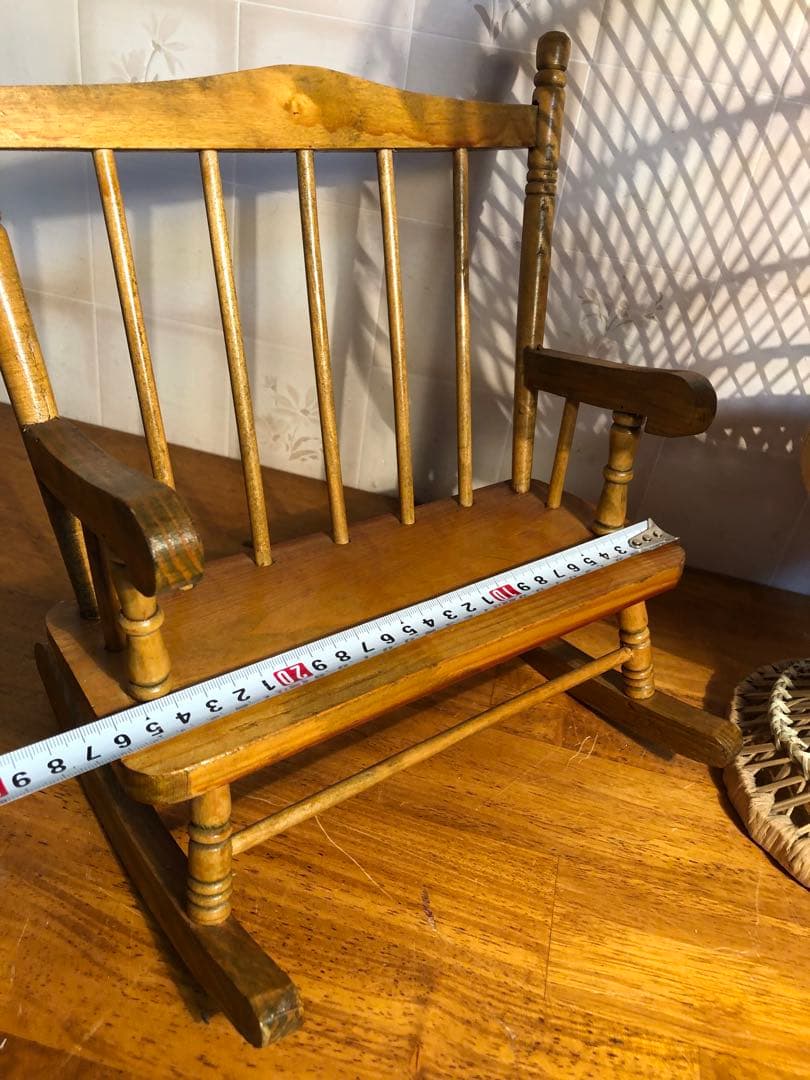 H ドールチェア　ロッキングチェア　フラワースタンド　オブジェ　アンティーク調