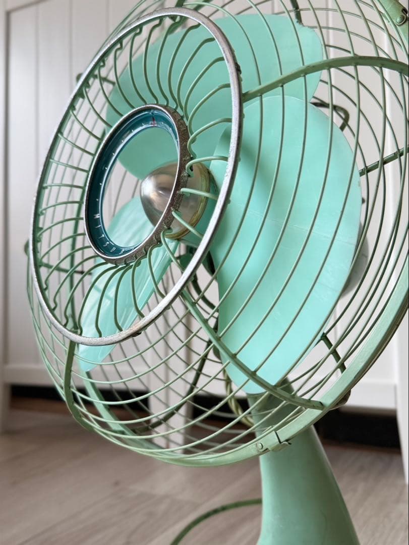 MITSUBISHI 三菱扇風機　３枚羽　動作確認済　ビンテージ　DM-12HC