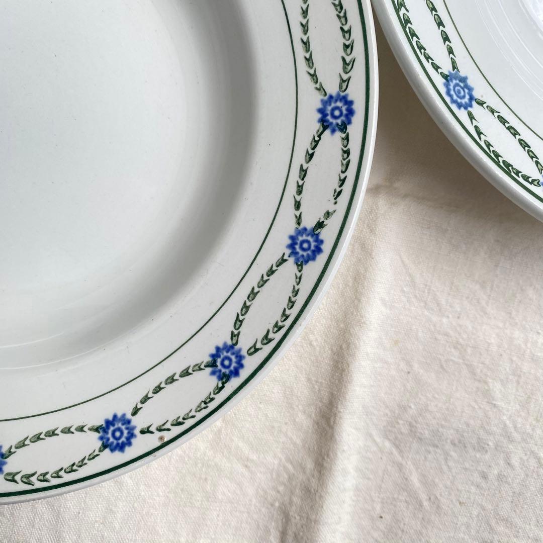 フランス アンティーク サンタマン ST.AMAND 深皿2枚セット