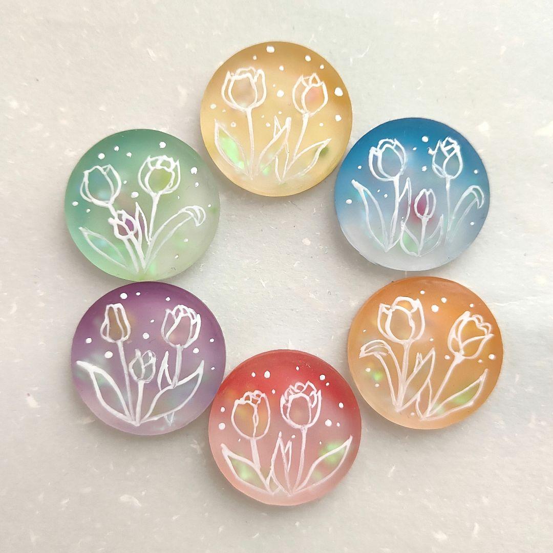 【775】ハンドメイド　レジン　ヘアゴム　ポニーフック