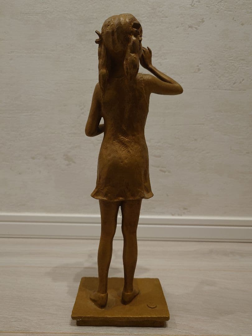 矢野秀徳ブロンズ像　しゃぼん玉　シリアルNo.120