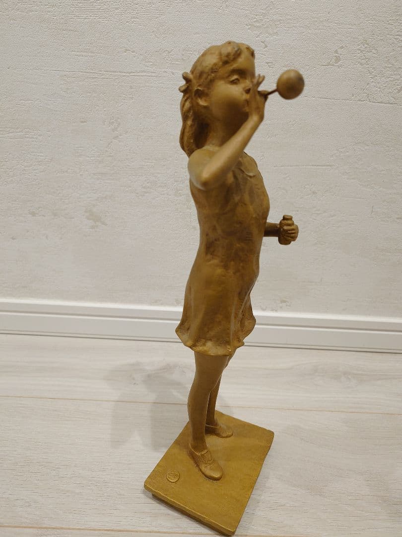 矢野秀徳ブロンズ像　しゃぼん玉　シリアルNo.120