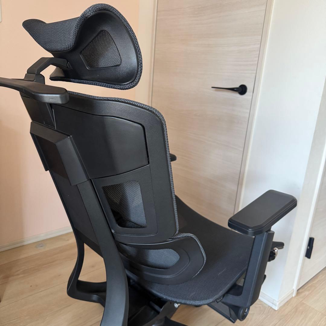 GrowSpica Pro グロースピカプロ　メッシュデスクチェア　ブラック