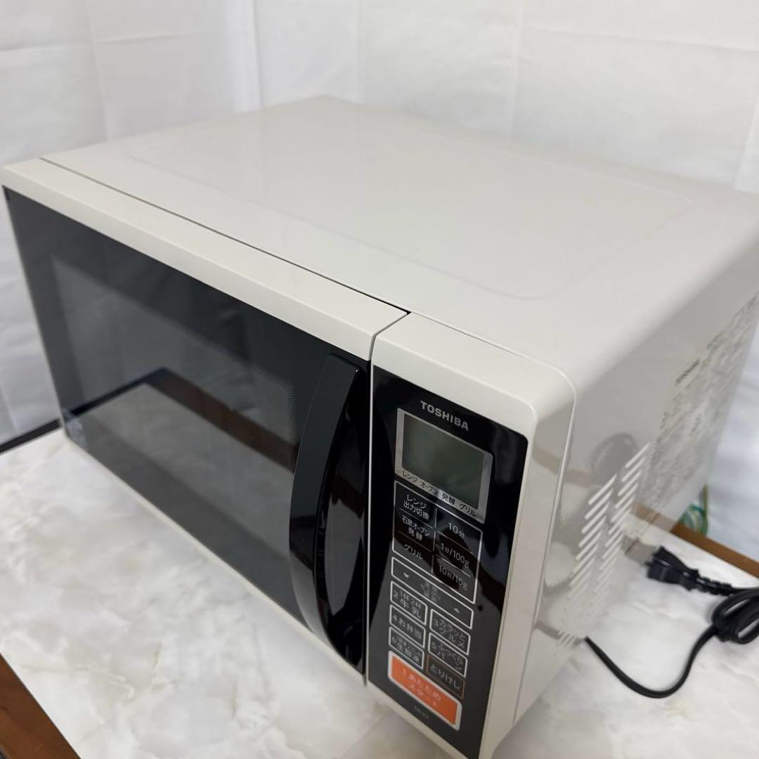 TOSHIBA 石窯ドーム オーブンレンジ 17L フラット シンプル