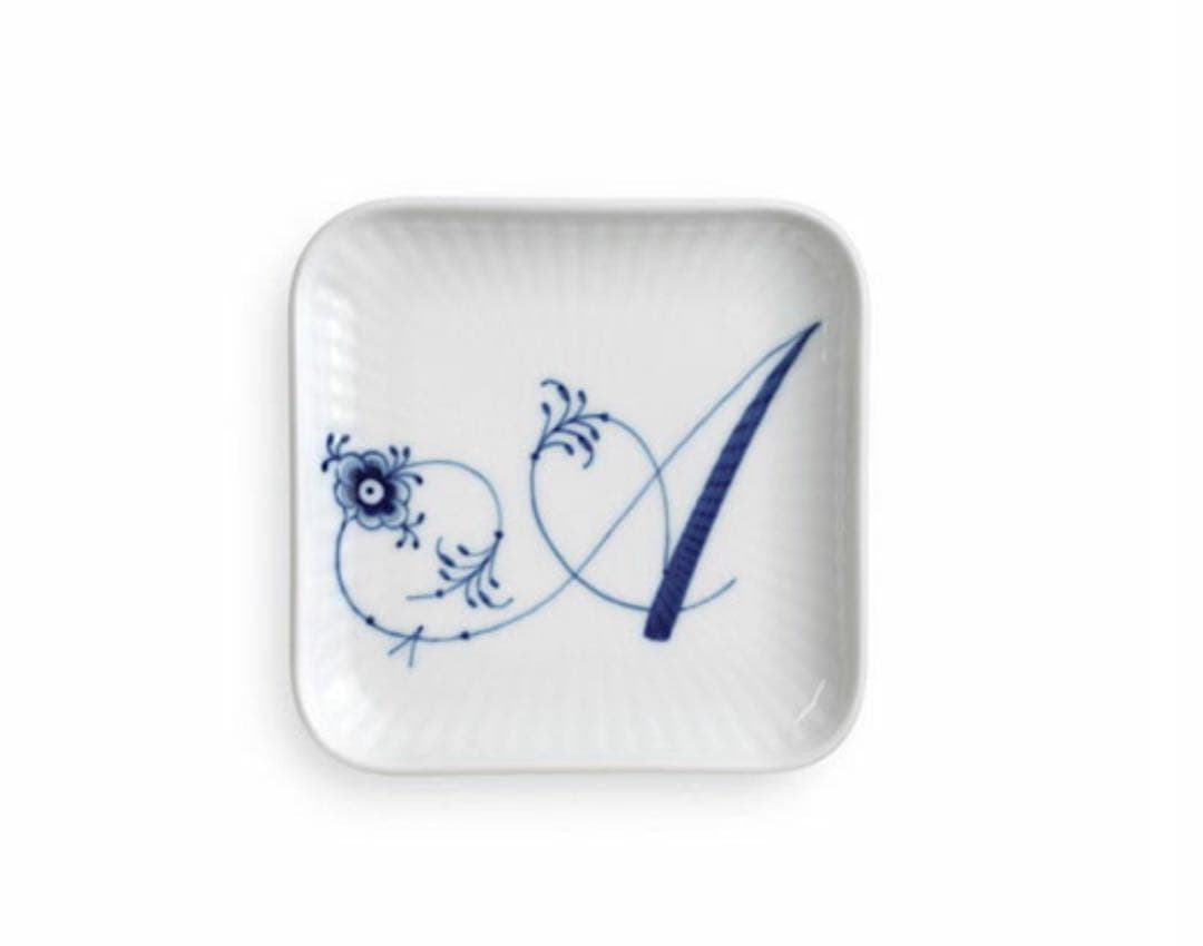 ロイヤルコペンハーゲン★アルファベットコレクションスモールスクエア皿 ２枚セット