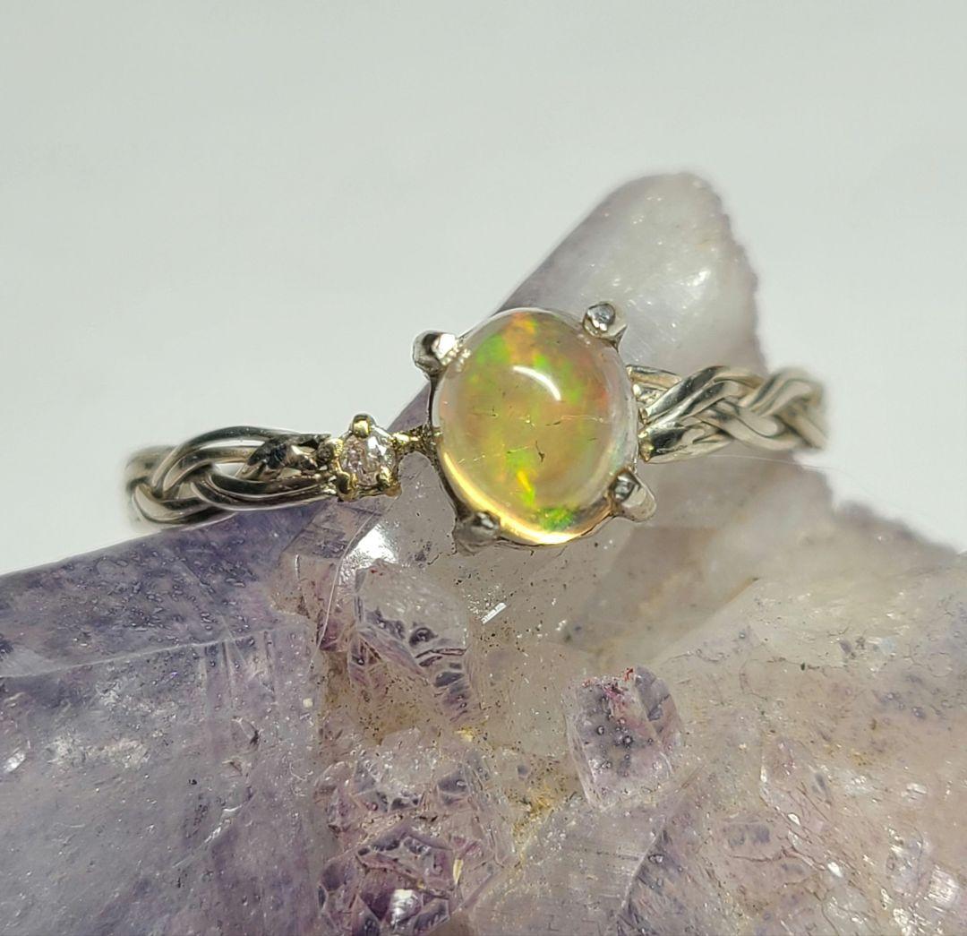 rose_maling★メキシコ産ファイヤーオパール★