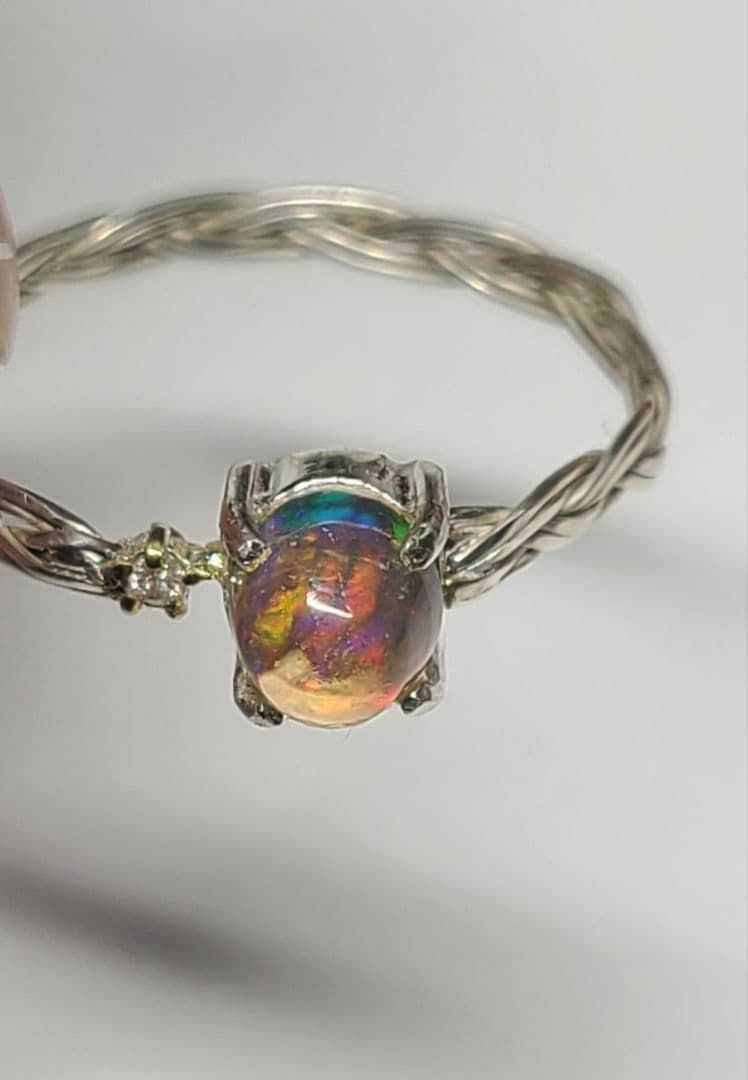 rose_maling★メキシコ産ファイヤーオパール★