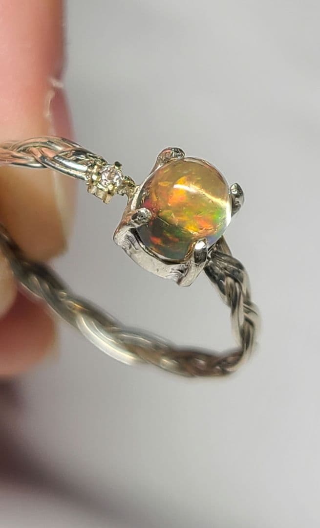 rose_maling★メキシコ産ファイヤーオパール★