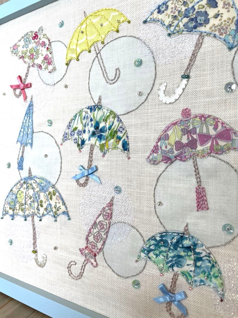 ホビーラホビーレ　ステッチフレーム　　完成品　アンブレラ　傘　梅雨