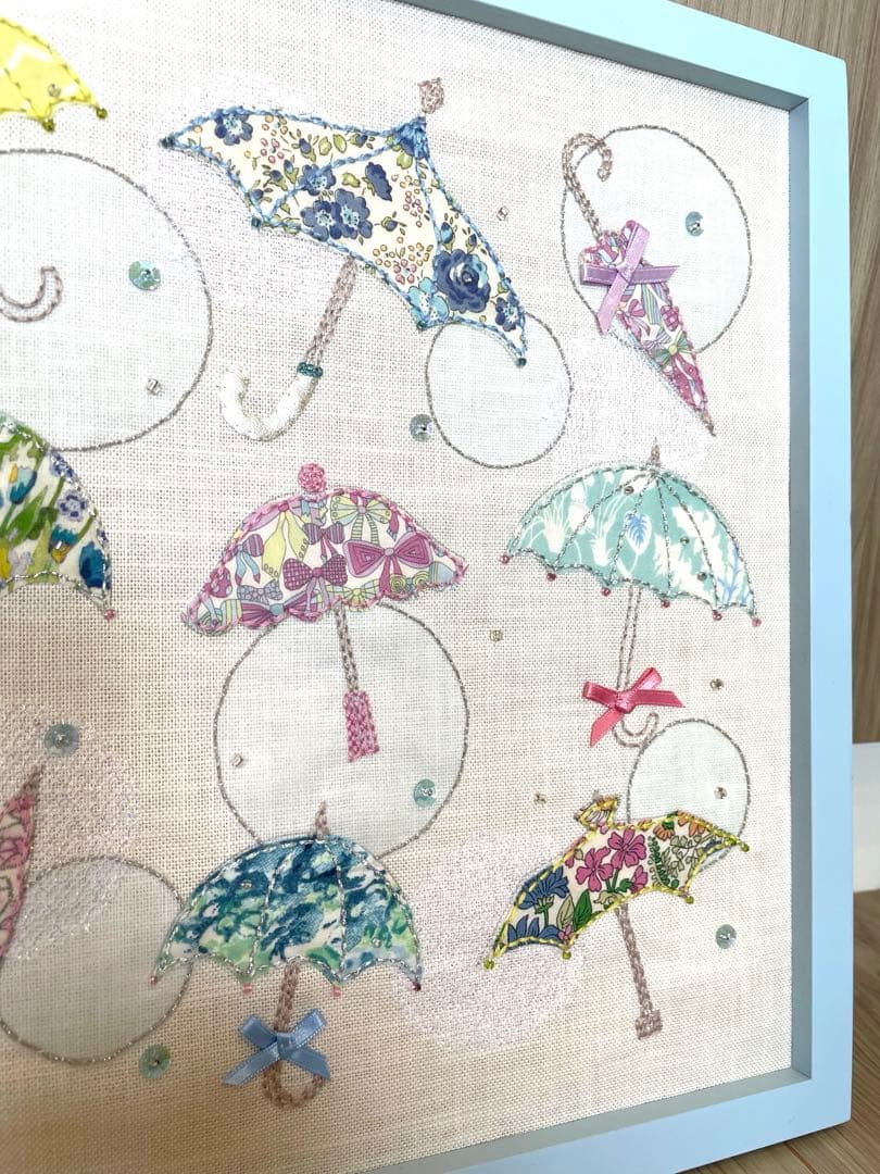 ホビーラホビーレ　ステッチフレーム　　完成品　アンブレラ　傘　梅雨