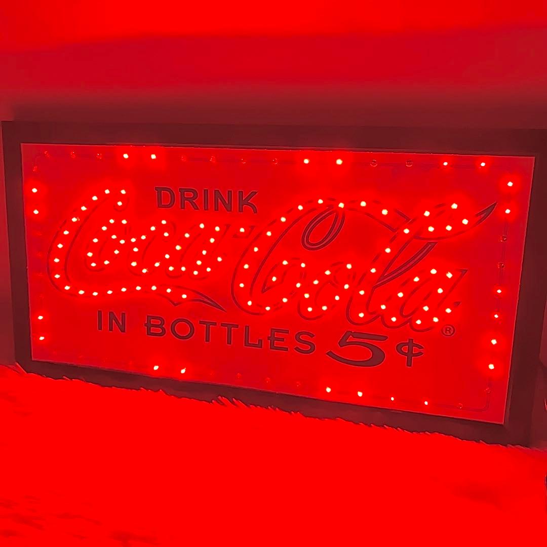 Coca-Cola LED サイン 看板 コカコーラ 照明付き インテリア