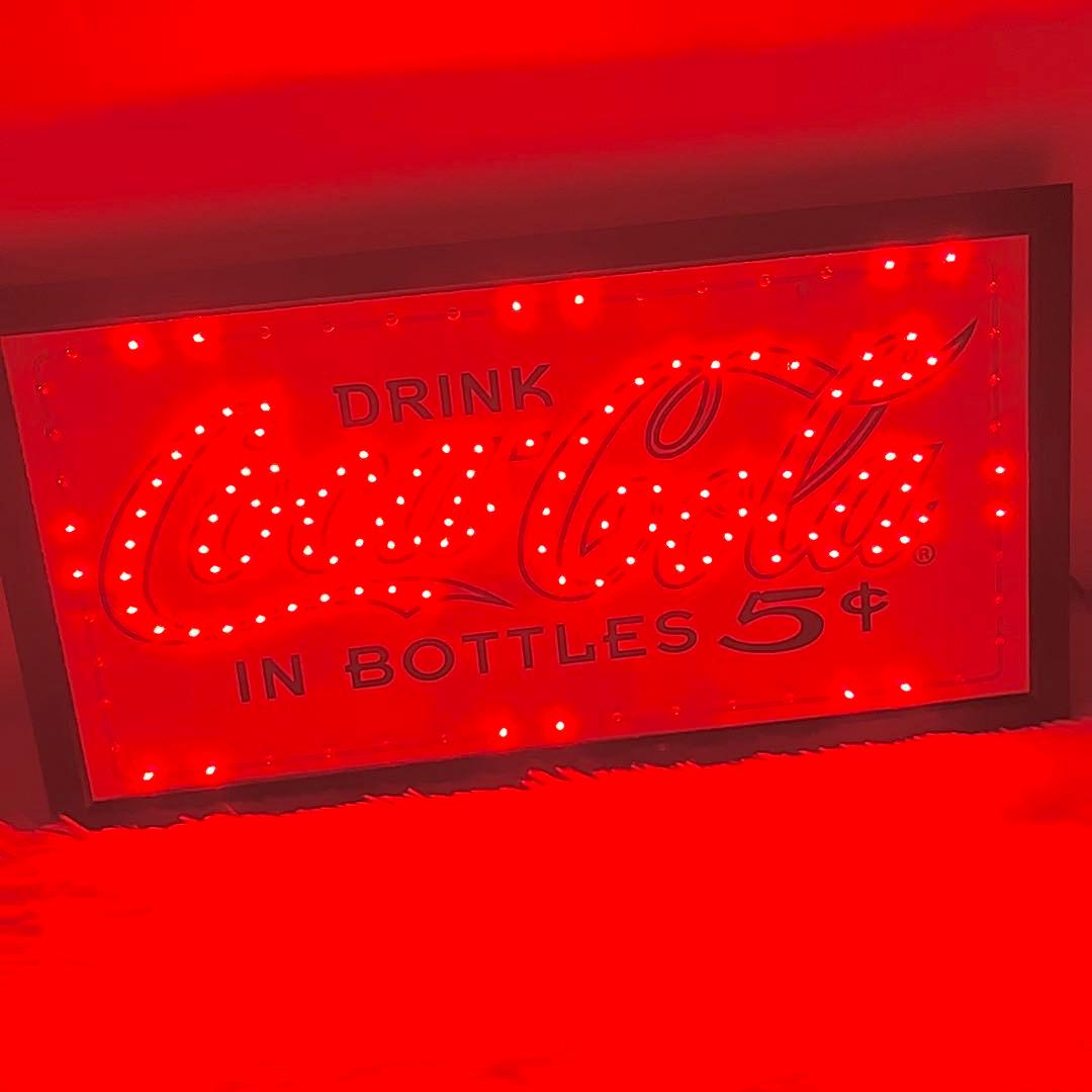 Coca-Cola LED サイン 看板 コカコーラ 照明付き インテリア