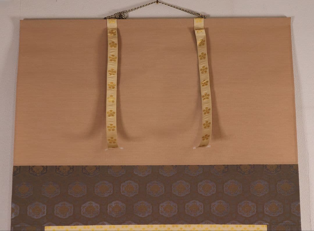 【真作】日本画 北沢利輝 菅公御尊像 菅原道真公 絹本 掛軸 二重箱 MB227