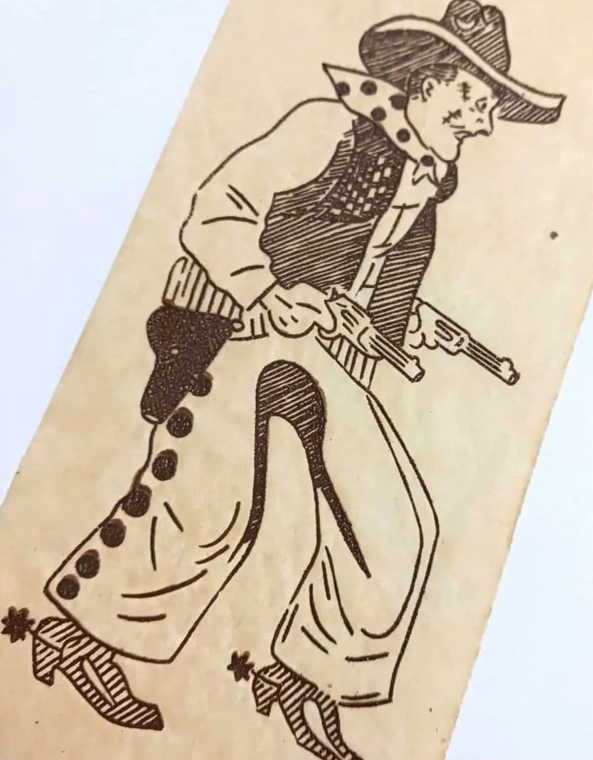 40s50s カウボーイ 転写紙 アイロンプリント