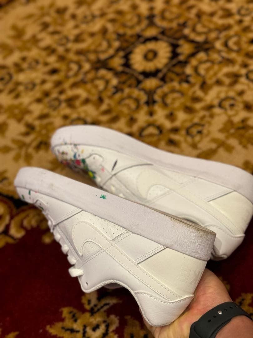 TOYAMAde. y10a4リメイク ナイキSBレザーペイントシューズ