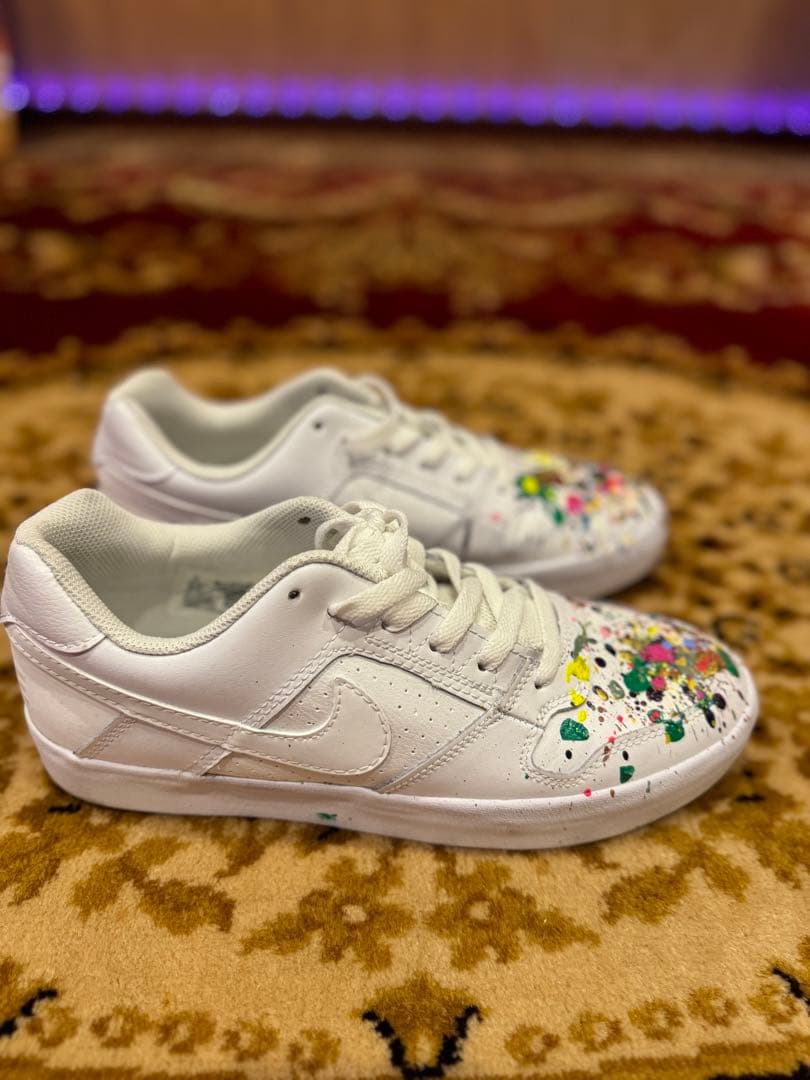 TOYAMAde. y10a4リメイク ナイキSBレザーペイントシューズ