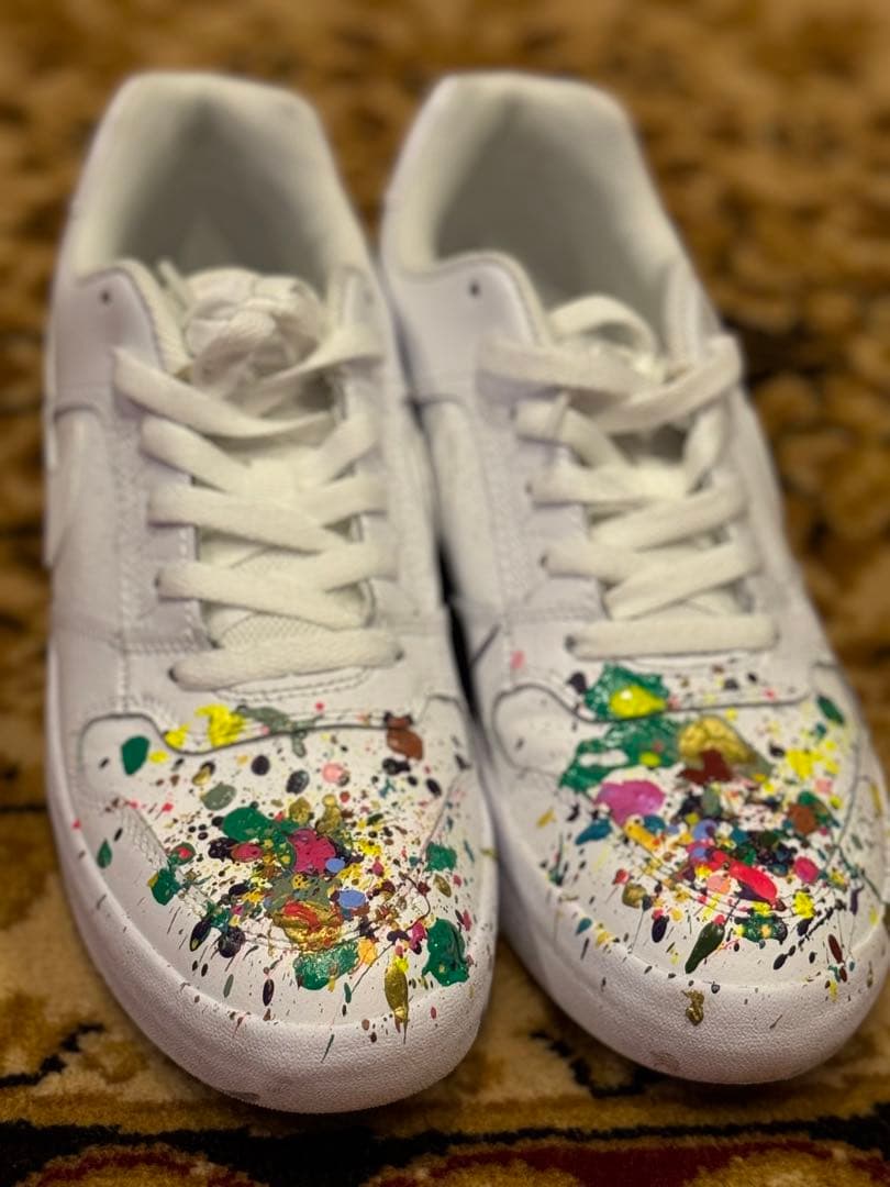 TOYAMAde. y10a4リメイク ナイキSBレザーペイントシューズ