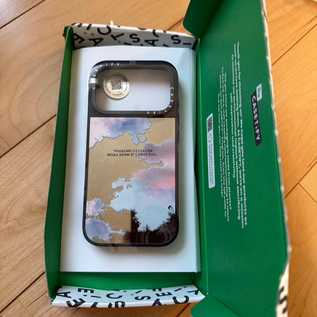 【CASETIFY】　新品未使用　iPhone17Pro ミラーケース　クラウド