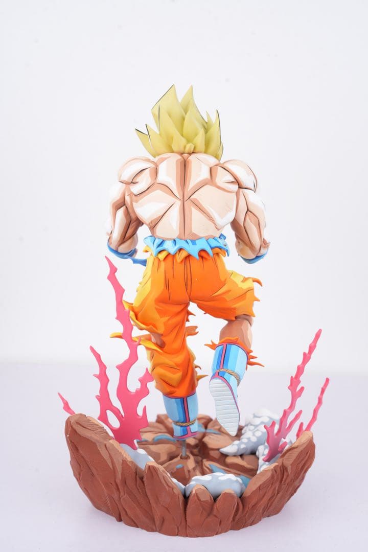 ドラゴンボール 超サイヤ人 孫悟空 二次元彩色　リペイント「すべての終わり」