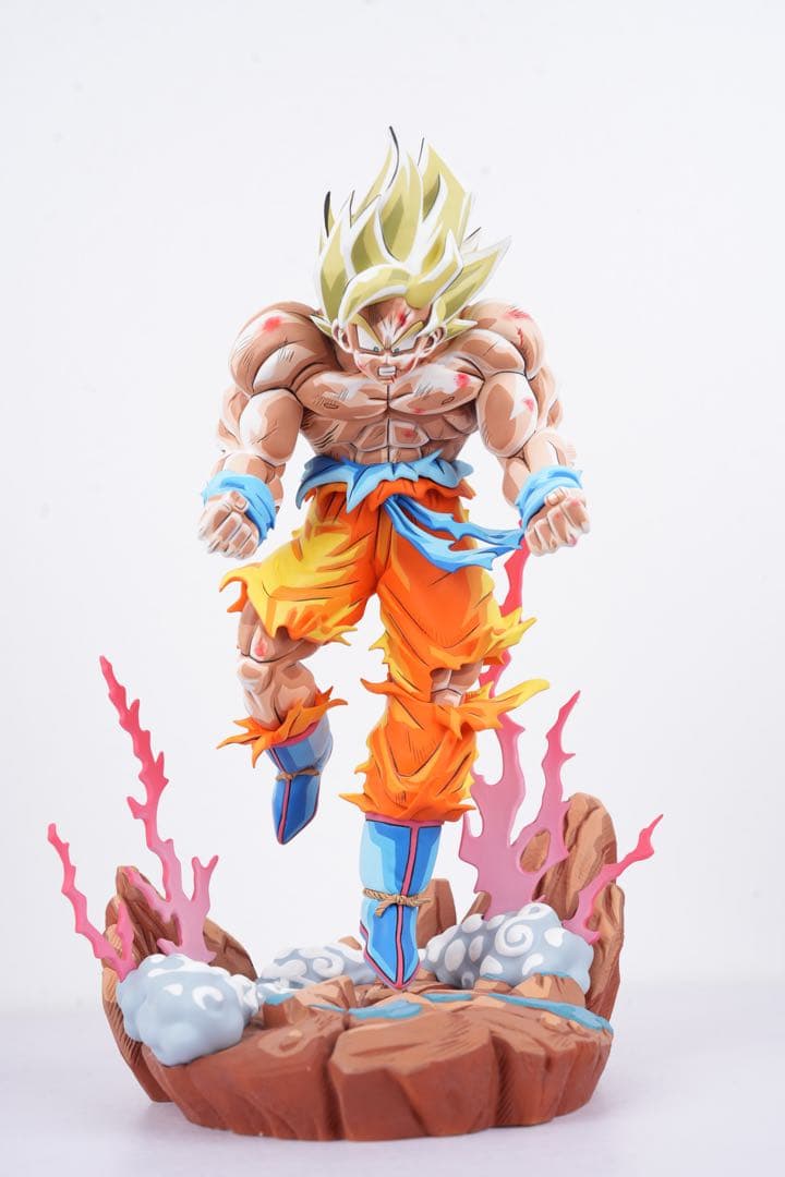 ドラゴンボール 超サイヤ人 孫悟空 二次元彩色　リペイント「すべての終わり」