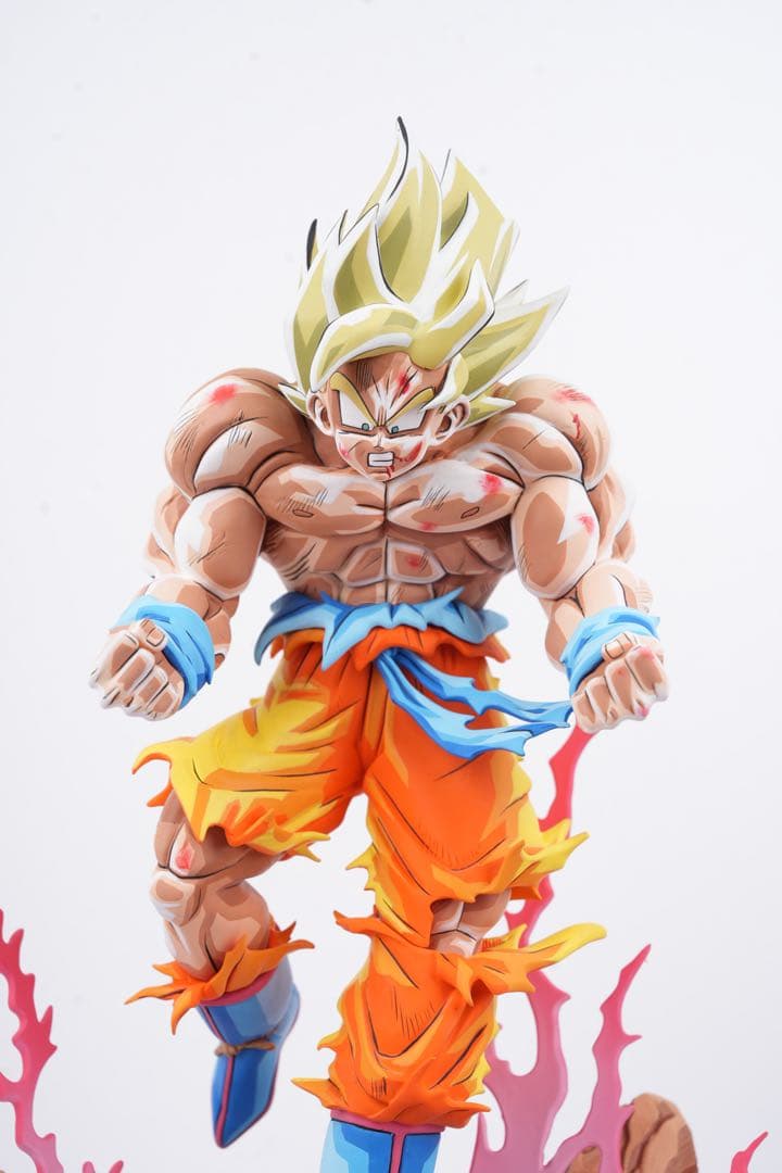 ドラゴンボール 超サイヤ人 孫悟空 二次元彩色　リペイント「すべての終わり」