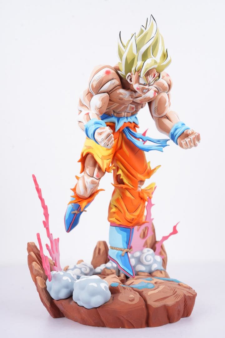 ドラゴンボール 超サイヤ人 孫悟空 二次元彩色　リペイント「すべての終わり」