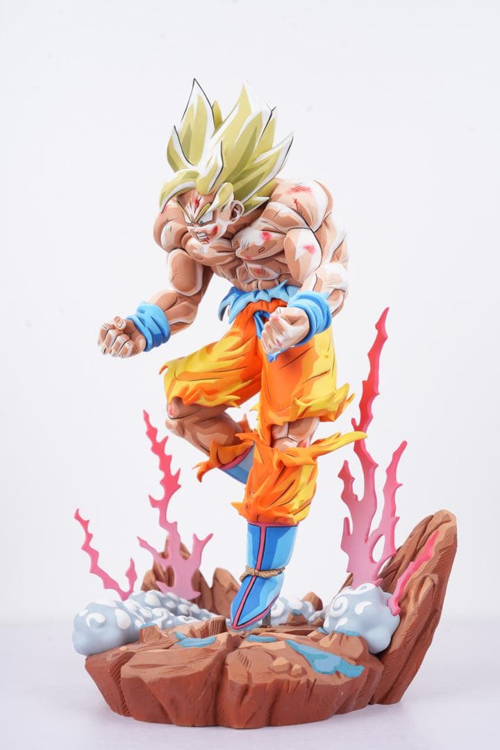 ドラゴンボール 超サイヤ人 孫悟空 二次元彩色　リペイント「すべての終わり」