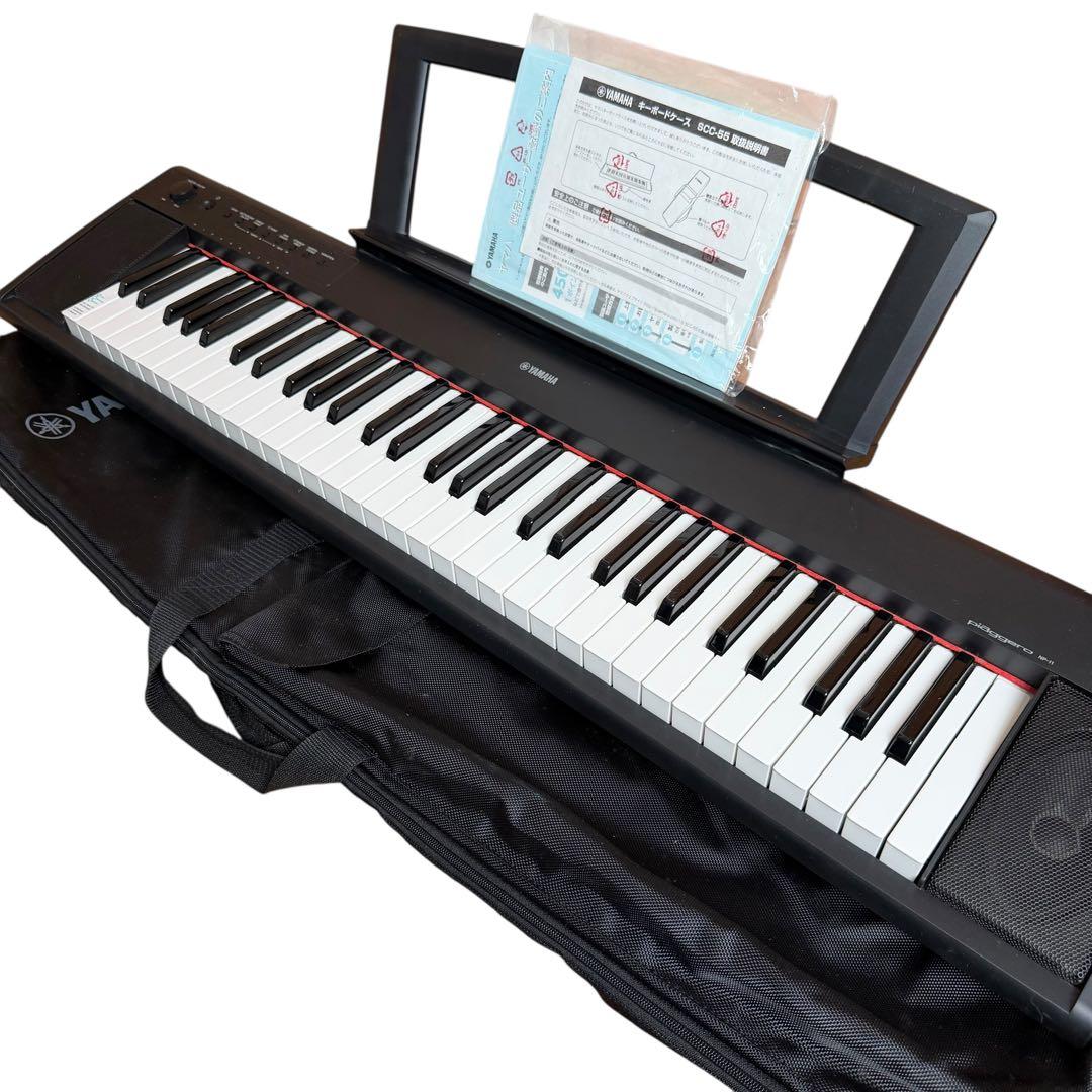 【美品】YAMAHA NP-11 電子キーボード 61鍵 付属品有 37-60