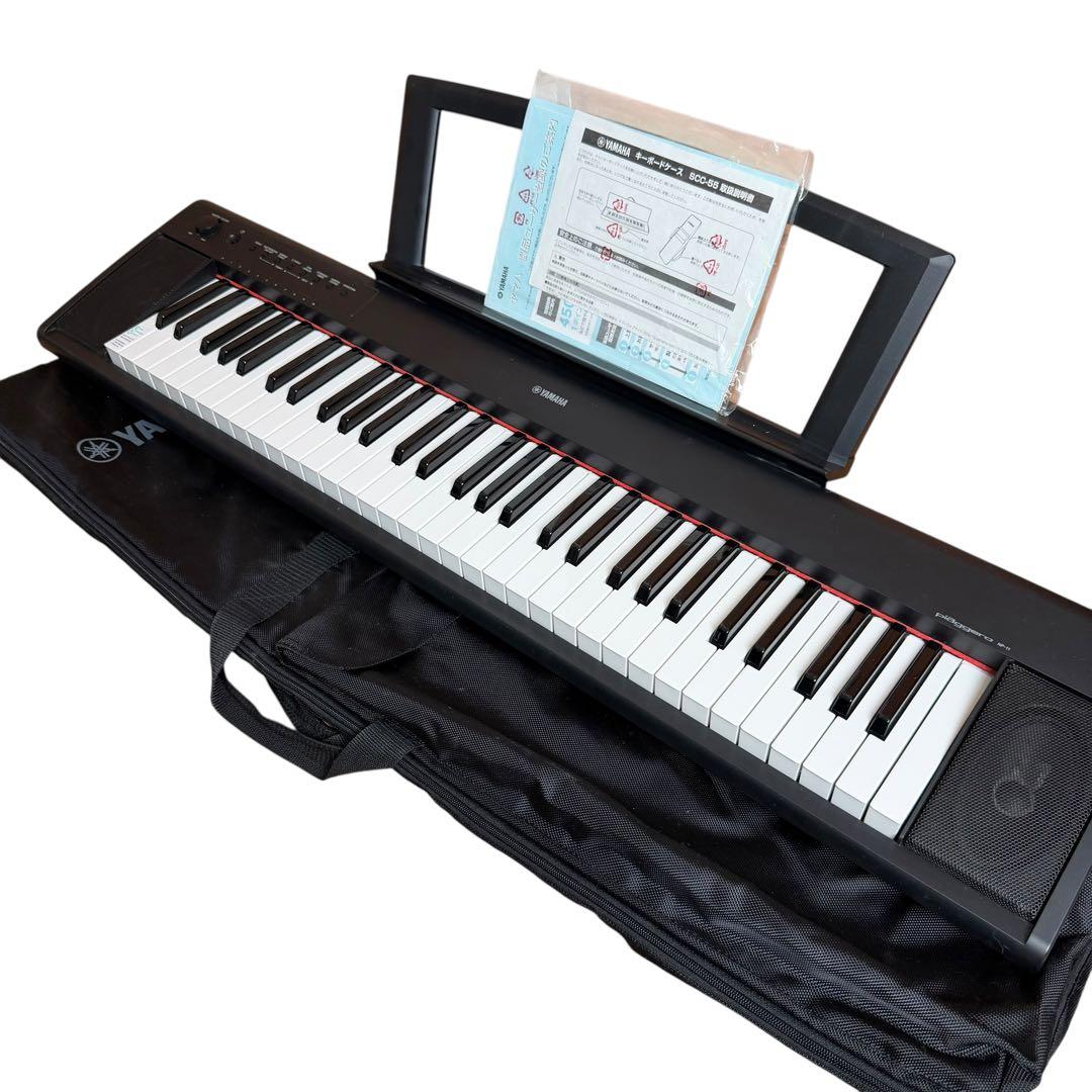 【美品】YAMAHA NP-11 電子キーボード 61鍵 付属品有 37-60