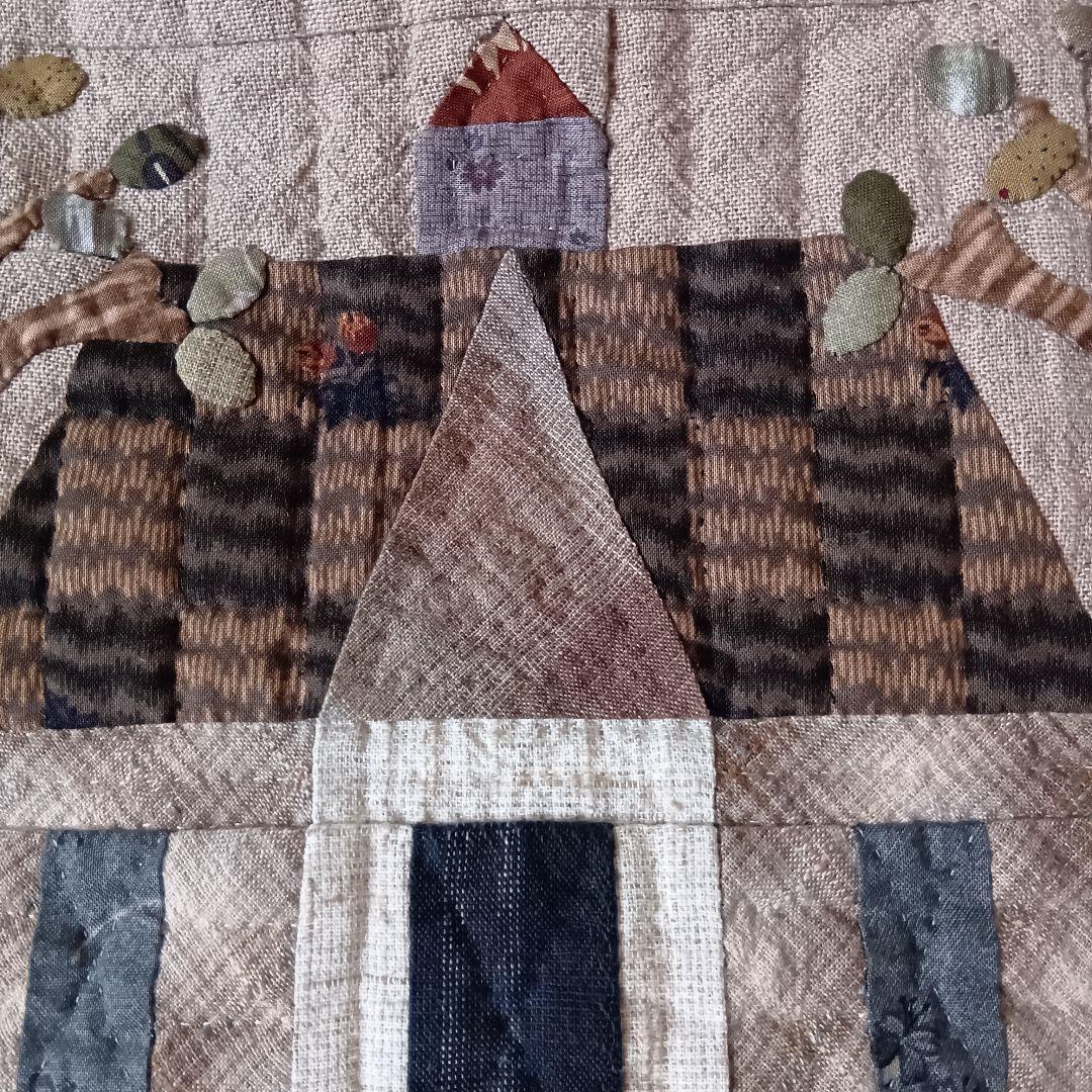 パッチワークキルト　バック　ハンドメイド