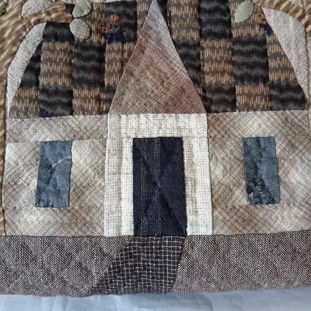パッチワークキルト　バック　ハンドメイド