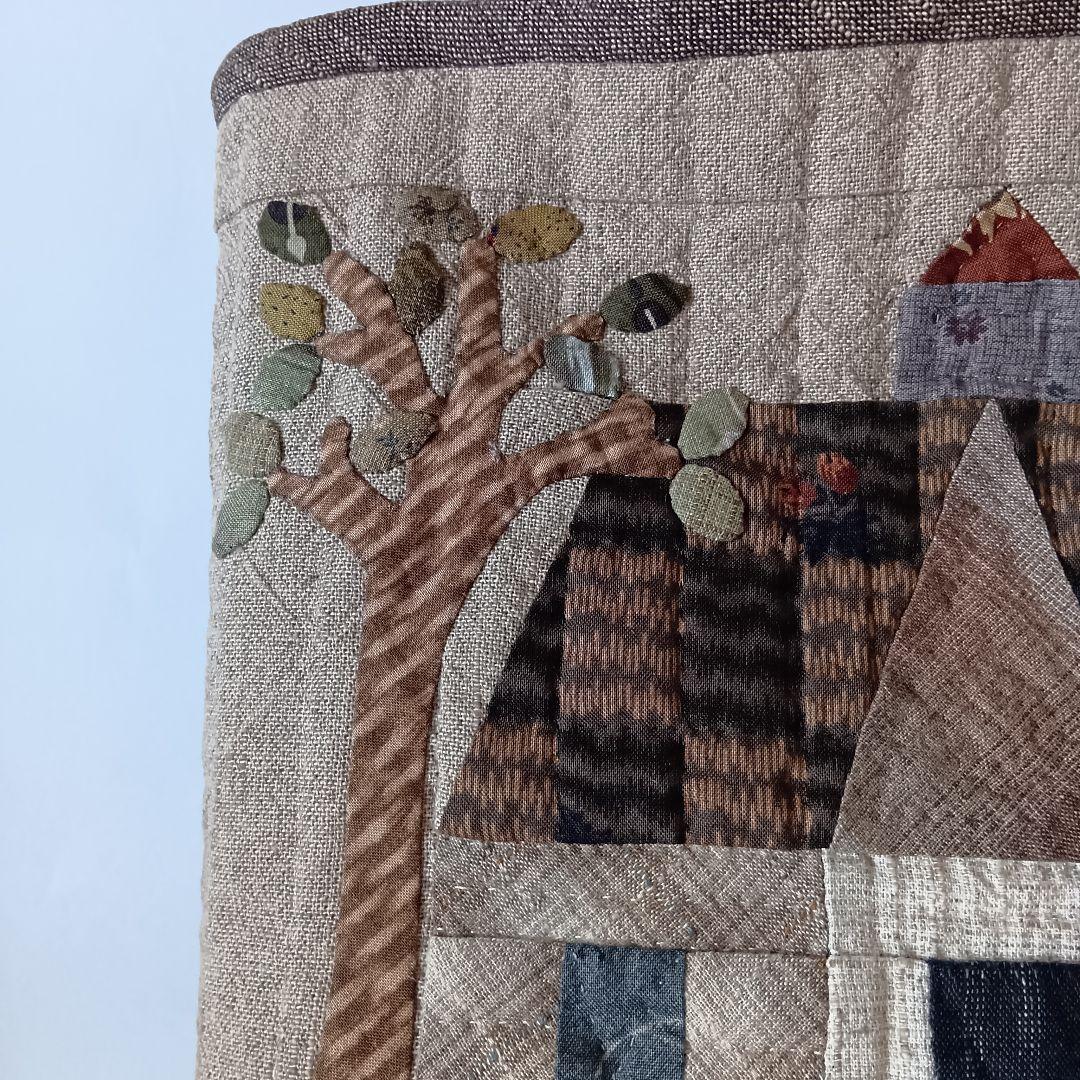 パッチワークキルト　バック　ハンドメイド