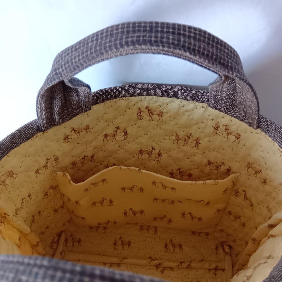 パッチワークキルト　バック　ハンドメイド