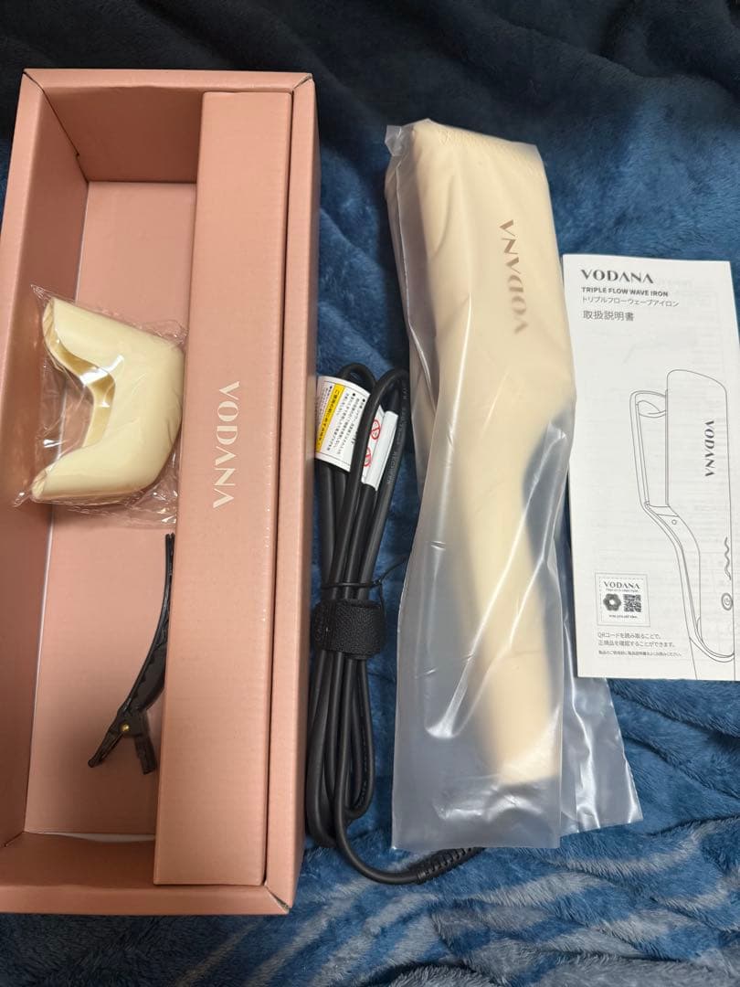 【1度使用】VODANA トリプルフローウェーブアイロン 32mm