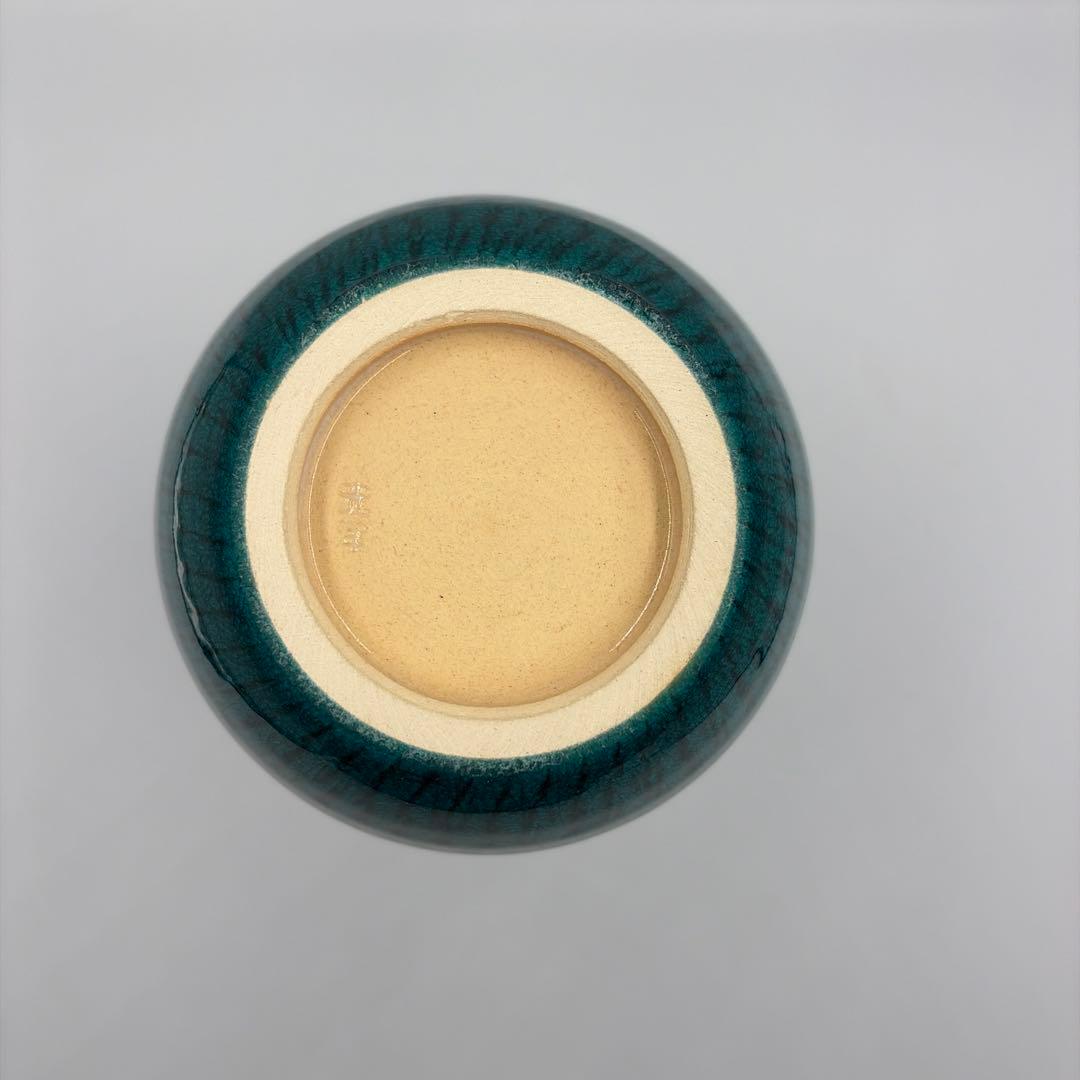 青塗　花瓶　花器　中国