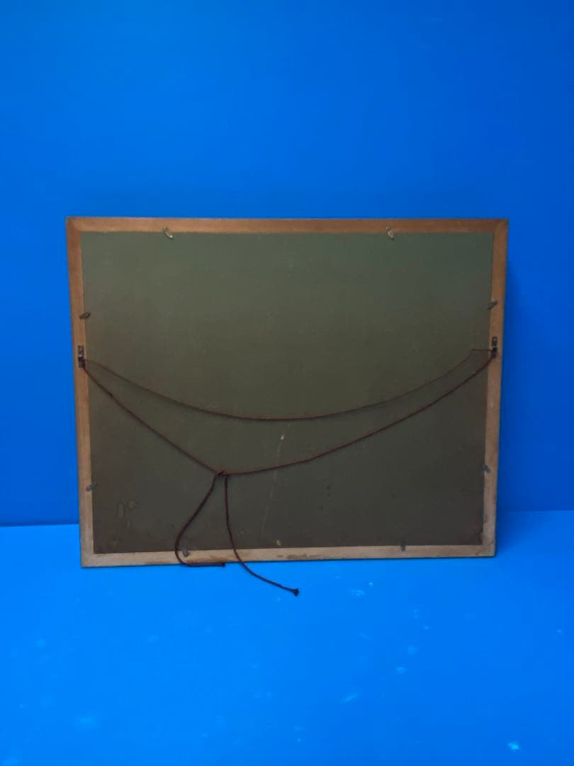 油彩画 油絵　軽井沢風景　山田國三郎　作　当時物　現状品