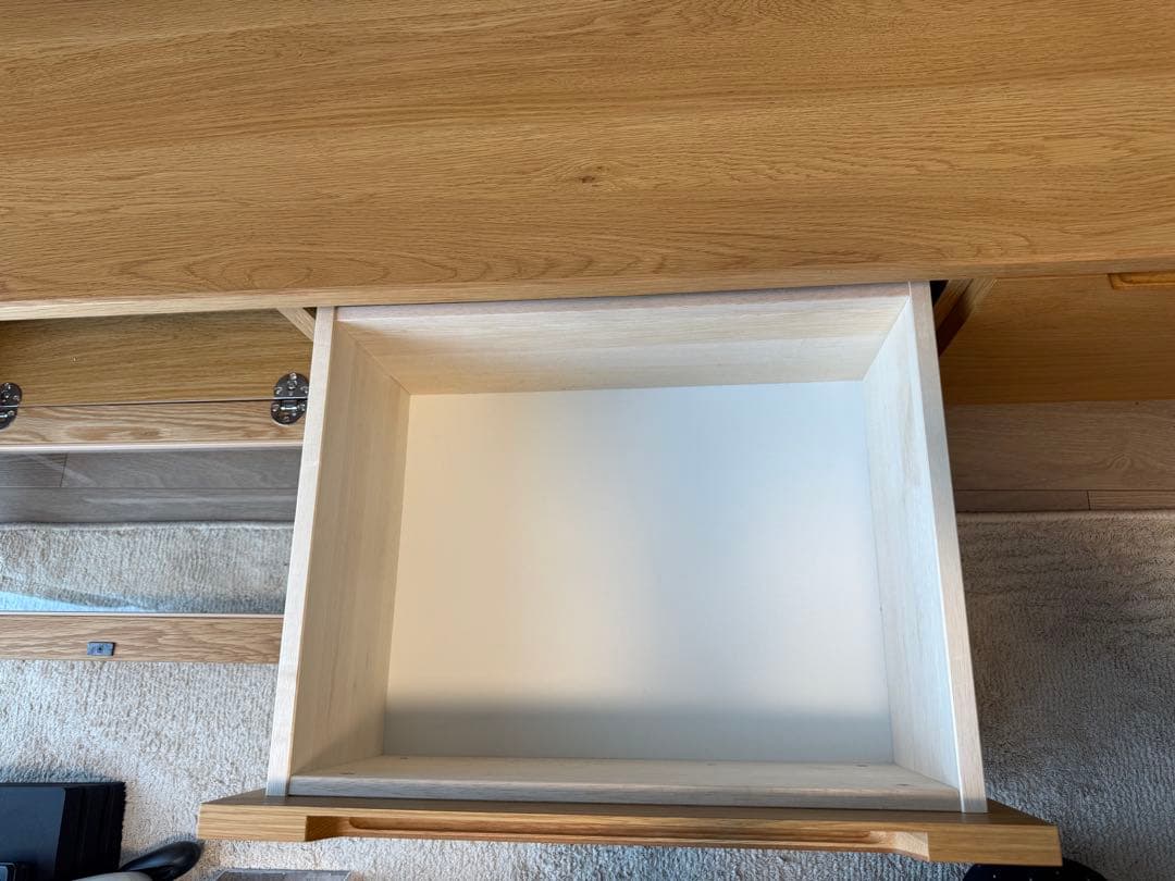 最終値下げ済 【美品】unico LOMAVボードW1520オーク北欧 テレビ台