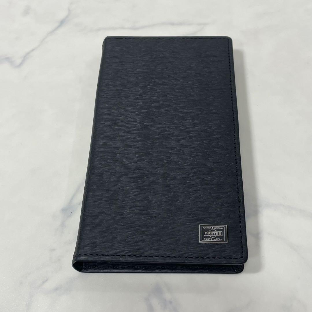 美品 PORTER CURRENT ワントーン ロゴ 手帳型 iPhoneケース
