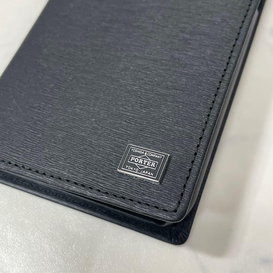 美品 PORTER CURRENT ワントーン ロゴ 手帳型 iPhoneケース