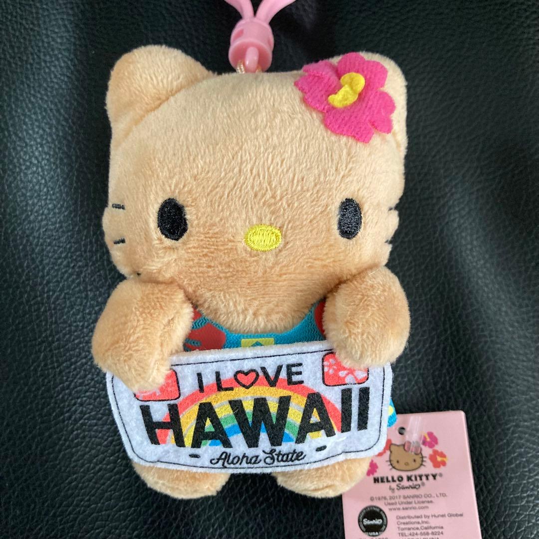 ハローキティ　ハワイ限定　日焼け　マーメイド　アロハ　マスコット2種　サンリオ