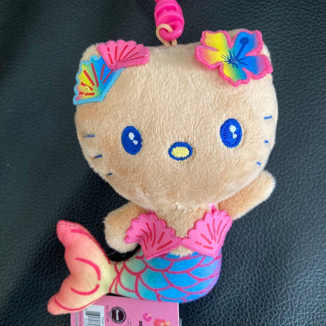 ハローキティ　ハワイ限定　日焼け　マーメイド　アロハ　マスコット2種　サンリオ