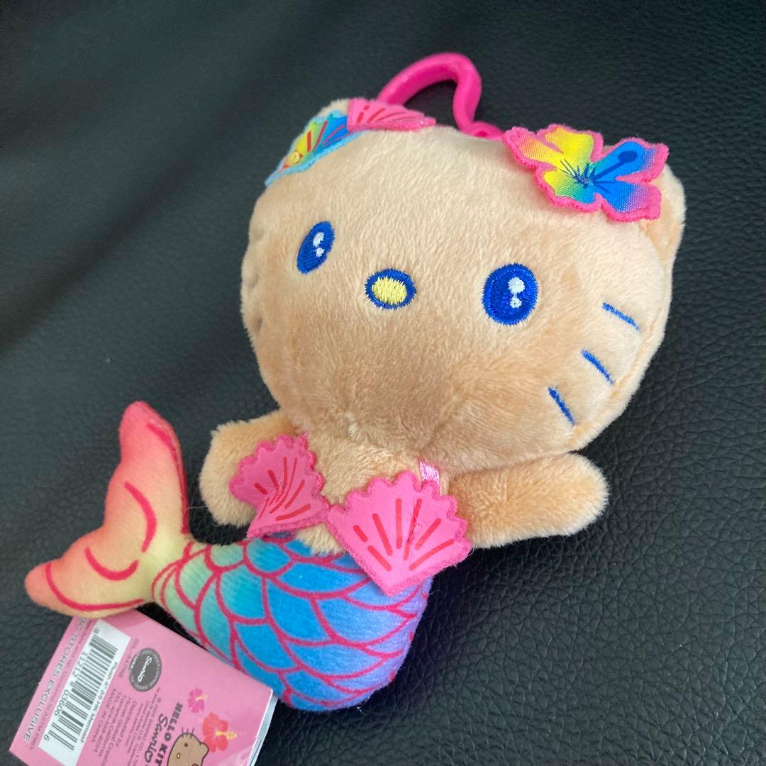 ハローキティ　ハワイ限定　日焼け　マーメイド　アロハ　マスコット2種　サンリオ