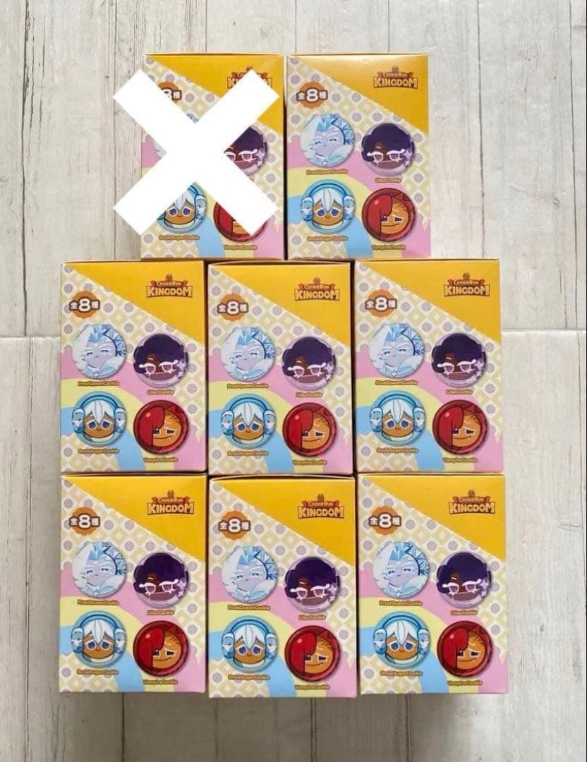 ⭐︎ クッキーランキングダム フェイスバッジ コレクション　7箱セット
