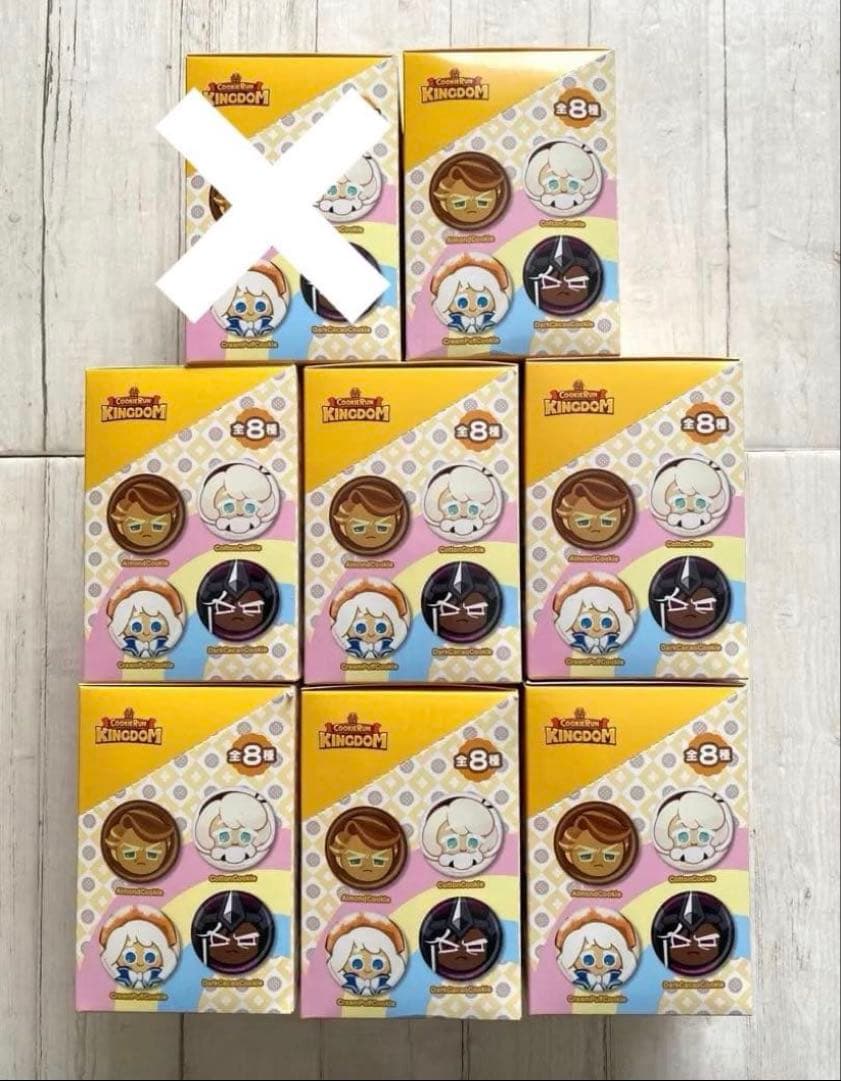 ⭐︎ クッキーランキングダム フェイスバッジ コレクション　7箱セット