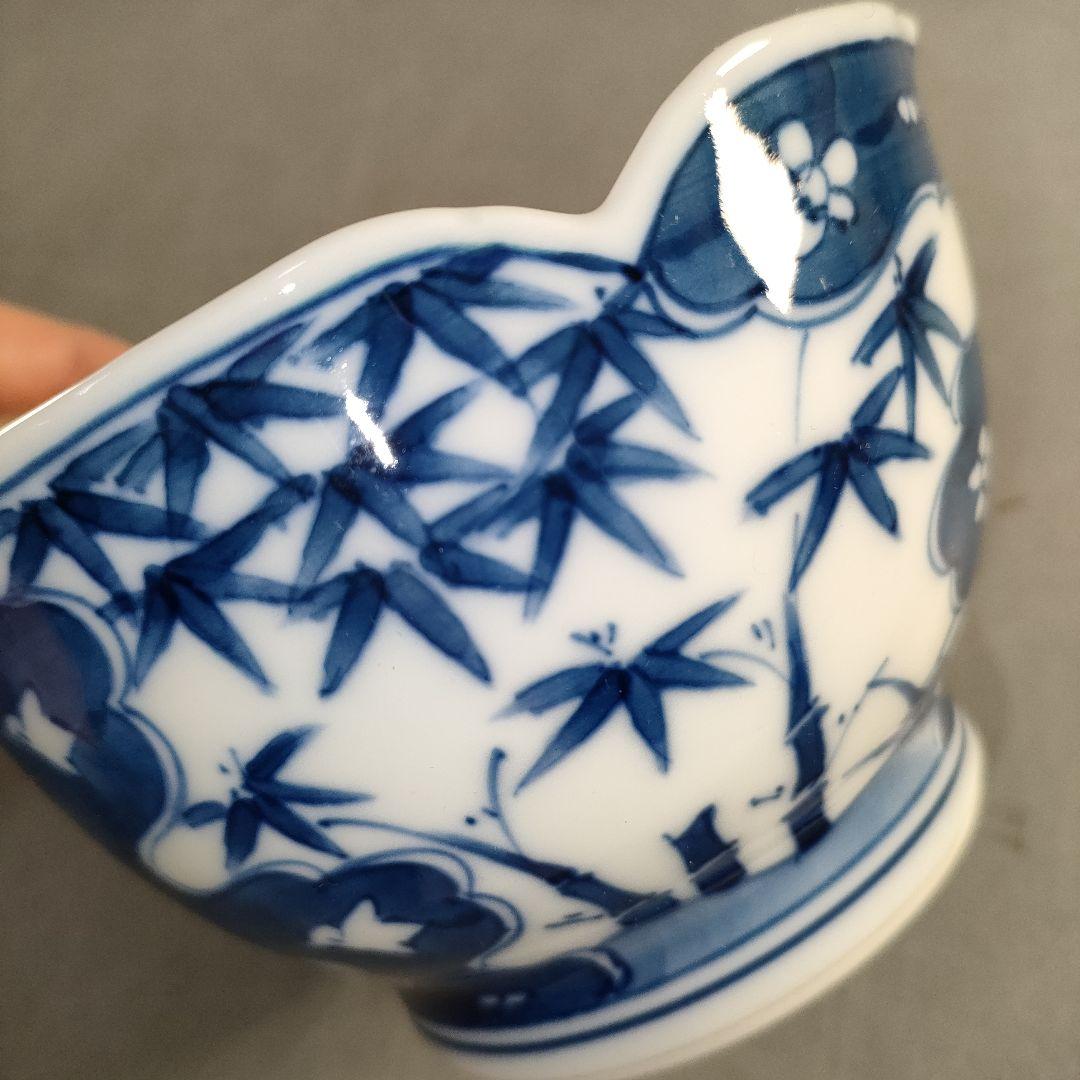 A1396-8/有田焼/祥瑞意花草文小鉢10客/共箱/飾鉢/盛鉢/向付/懐石道具